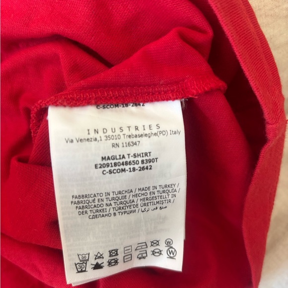 Moncler Men Vibrant Red Tee - Picture 6 of 11